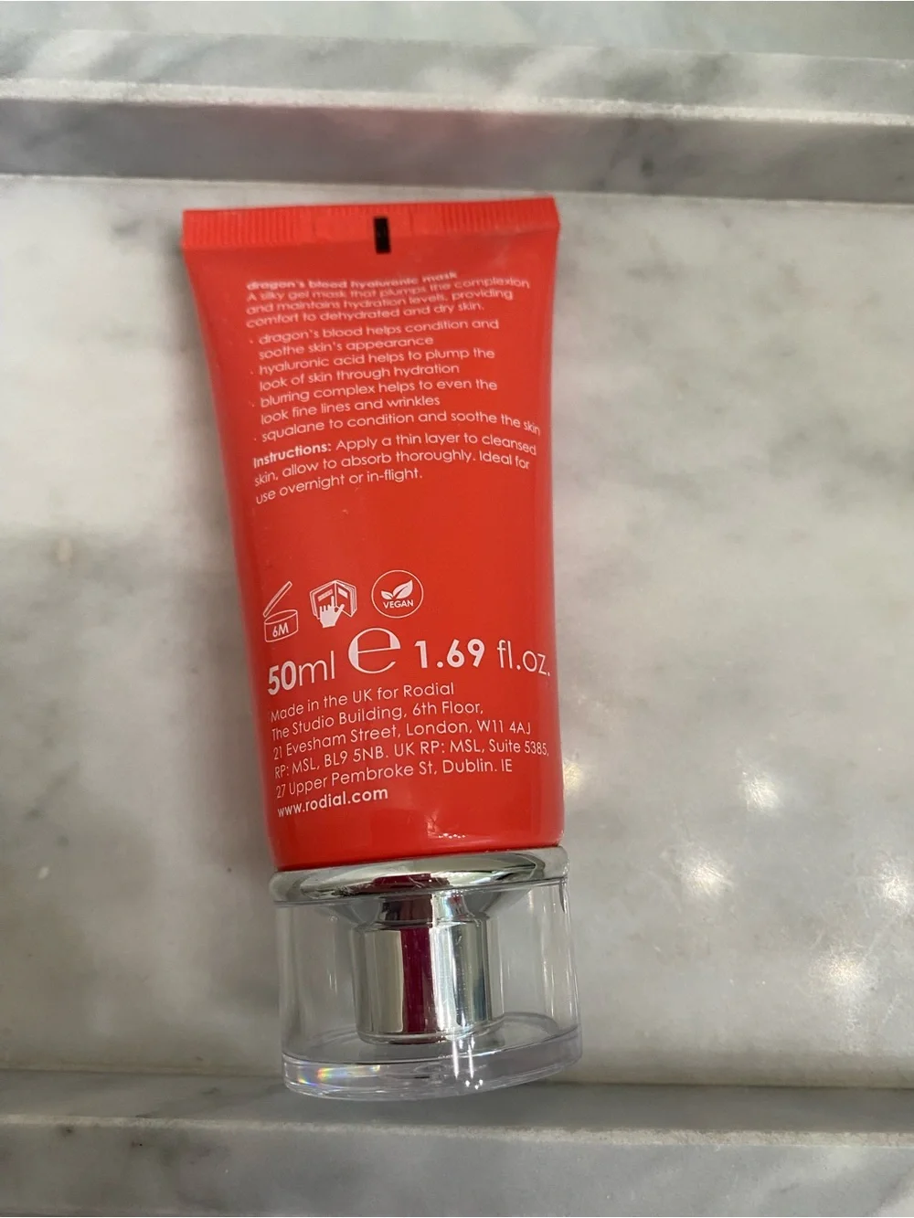 New Rodial Dragon's Blood Hyaluronic Mask - Red Tube 50 ml